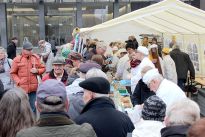 Verkauf von Bremer Klaben auf dem Bremer Marktplatz