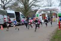 Kinder Startfeld der 37. AOK-Winterlaufserie