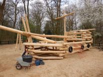 Das neue Piratenschiff auf dem großen Spielplatz im Bremer Bürgerpark