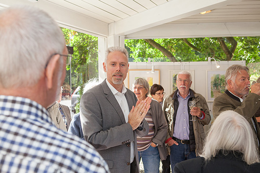 Ausstellungseröffnung Maltreff im Foyer der Meierei