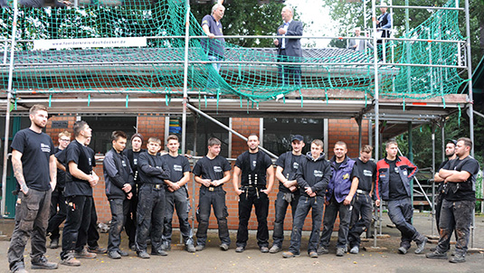 Das Team der Azubis des Schulzentrums Alwin-Lonke-Straße