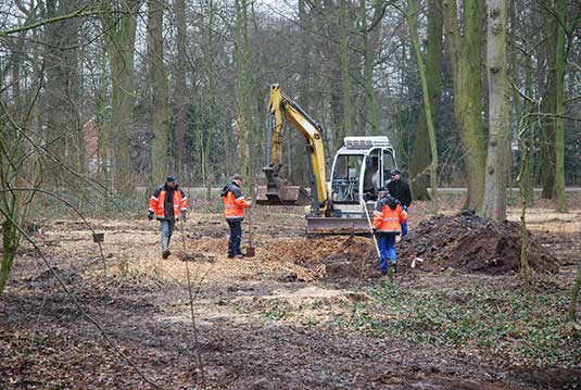 Kampfmittelräumdienst im Bürgerpark